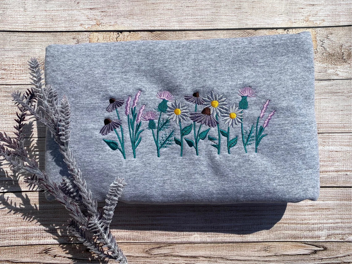 Wildflower Embroidered Sweatshirt