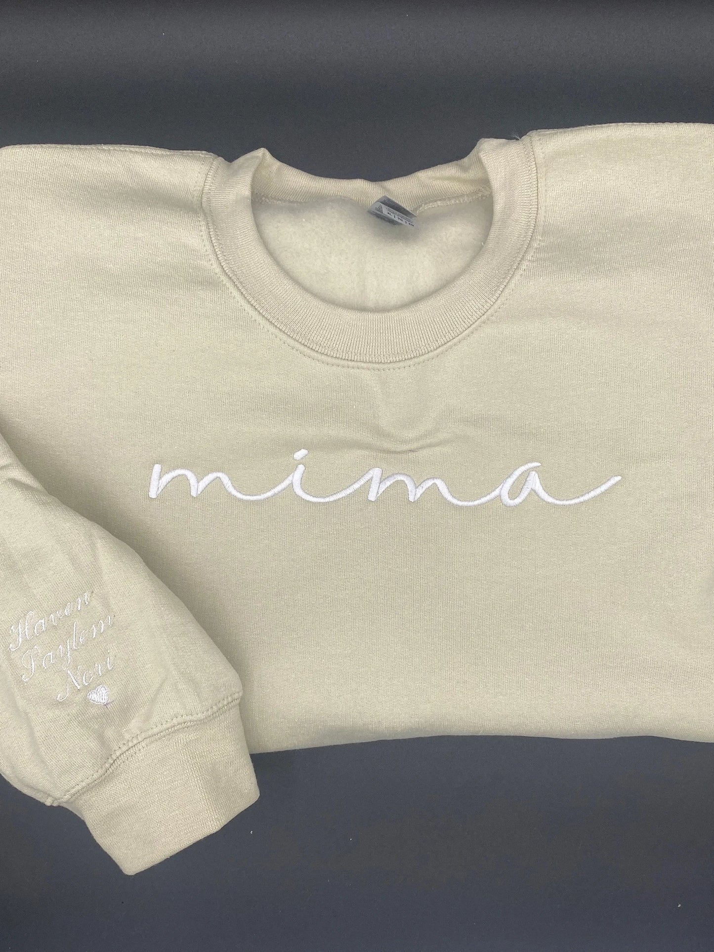 Mima Embroidered Sweatshirt, Mima Crewneck, Pregnancy Reveal Gift for New Mom