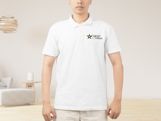 Business Logo Polo Shirt, Custom Embroidered Shirt
