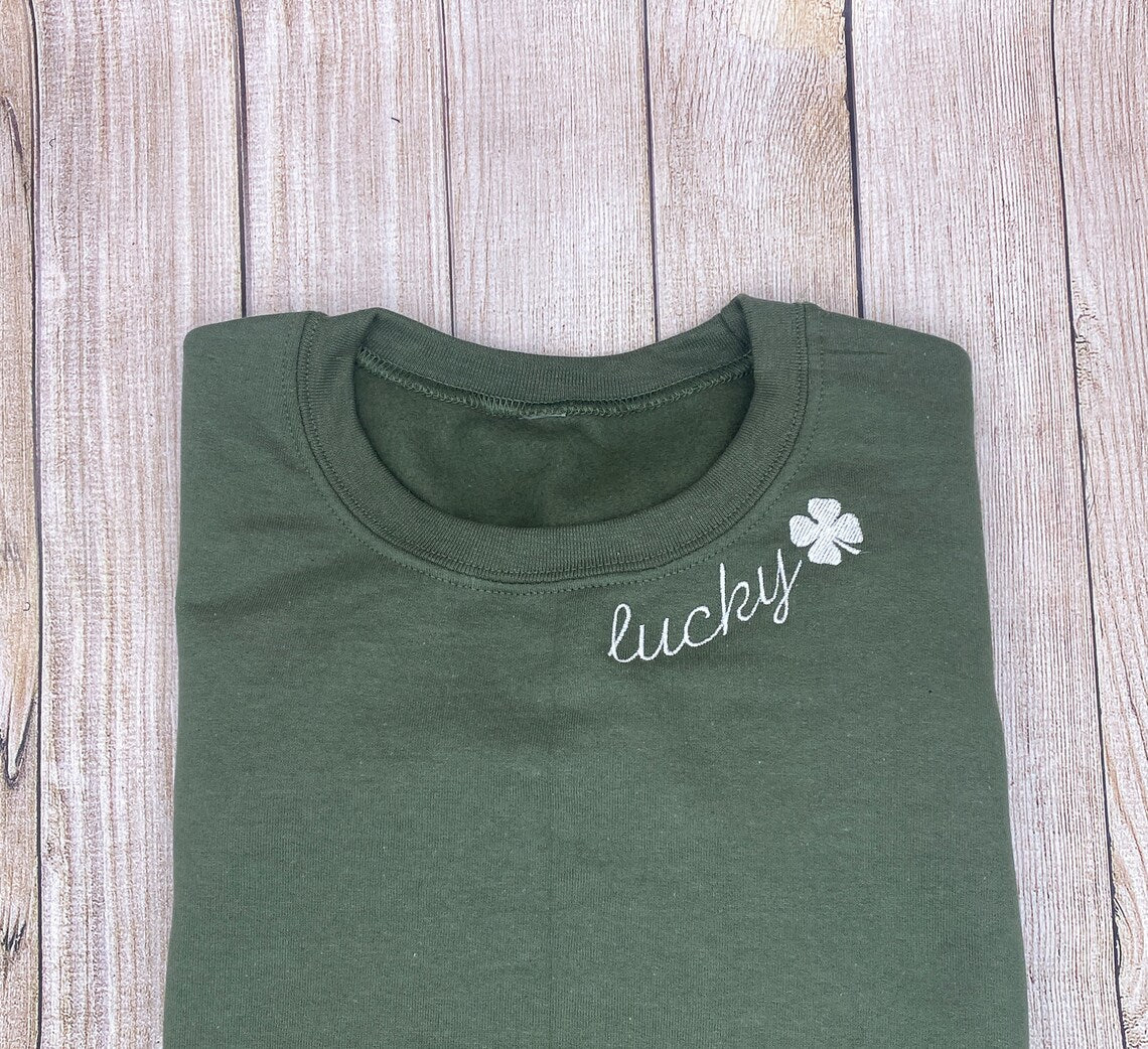 St. Patrick's Day Embroidered Sweatshirt, Irish Sweatshirt