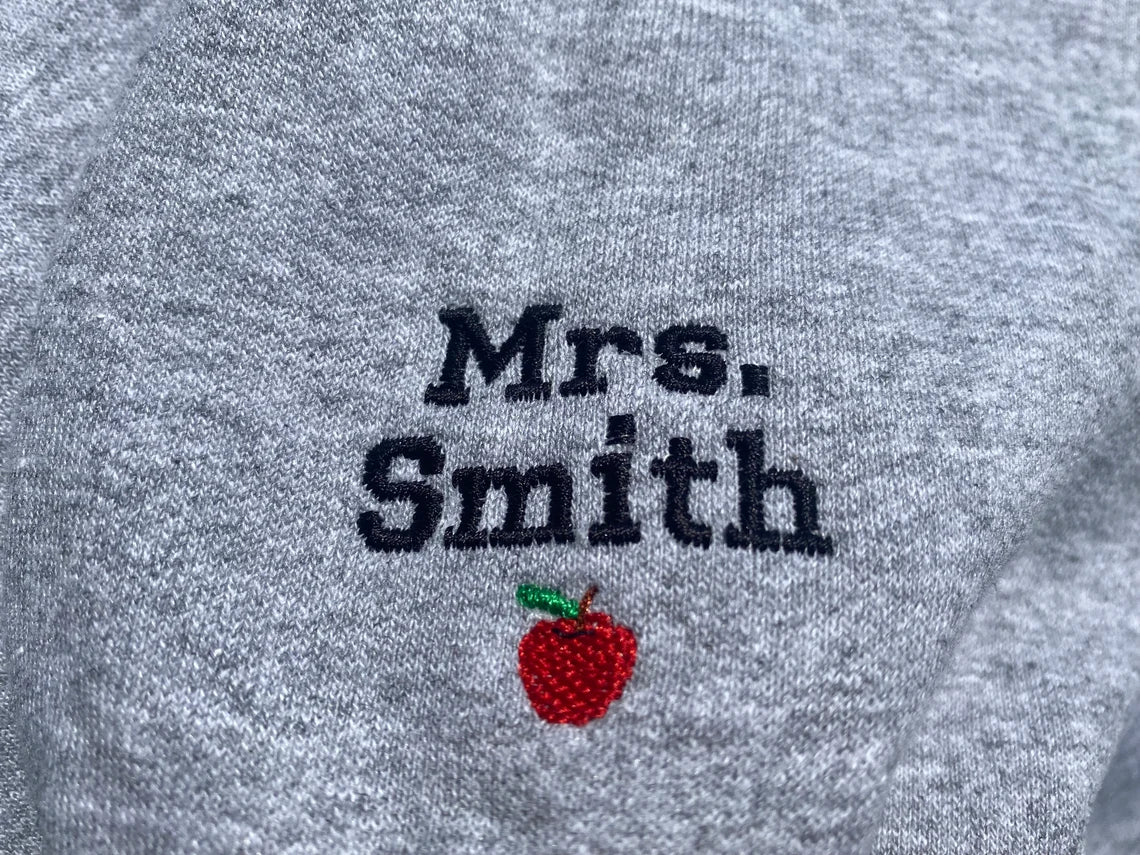 Not All Superheroes Wear Capes, Some Of Them Teach Embroidered Sweatshirt
