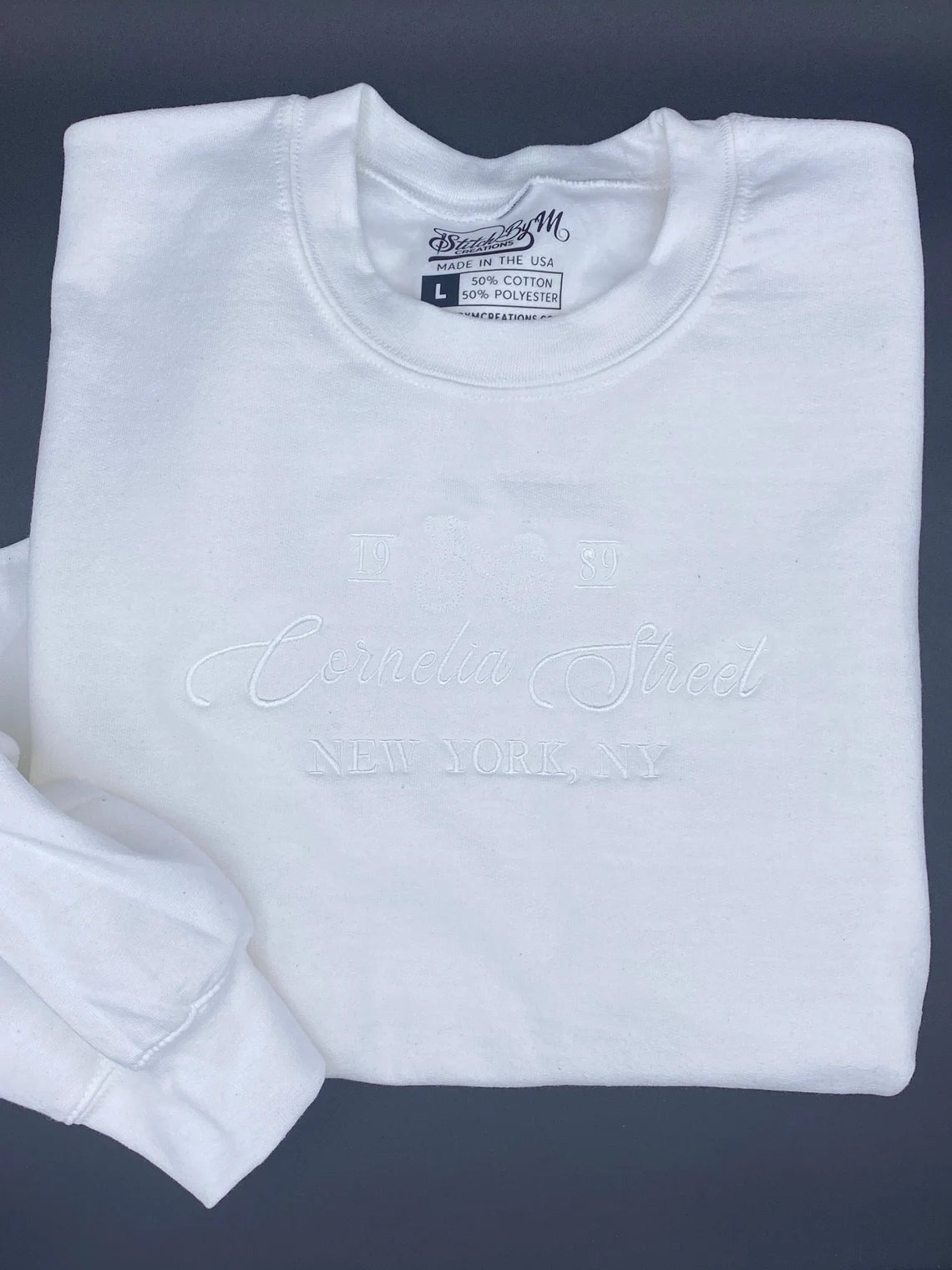 Cornelia Street Custom Embroidered Sweatshirt