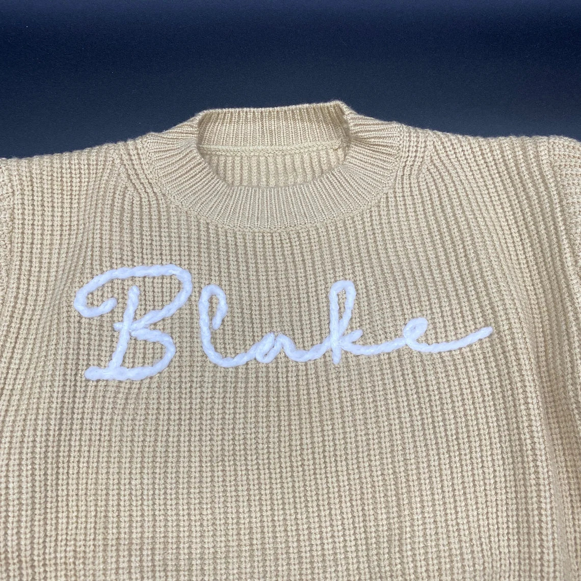 Embroidered Personalized Name Sweater for Babies, Toddlers, Kids, Children