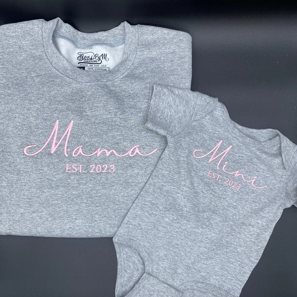 Mama and Mama's Girl Embroidered Sweatshirt