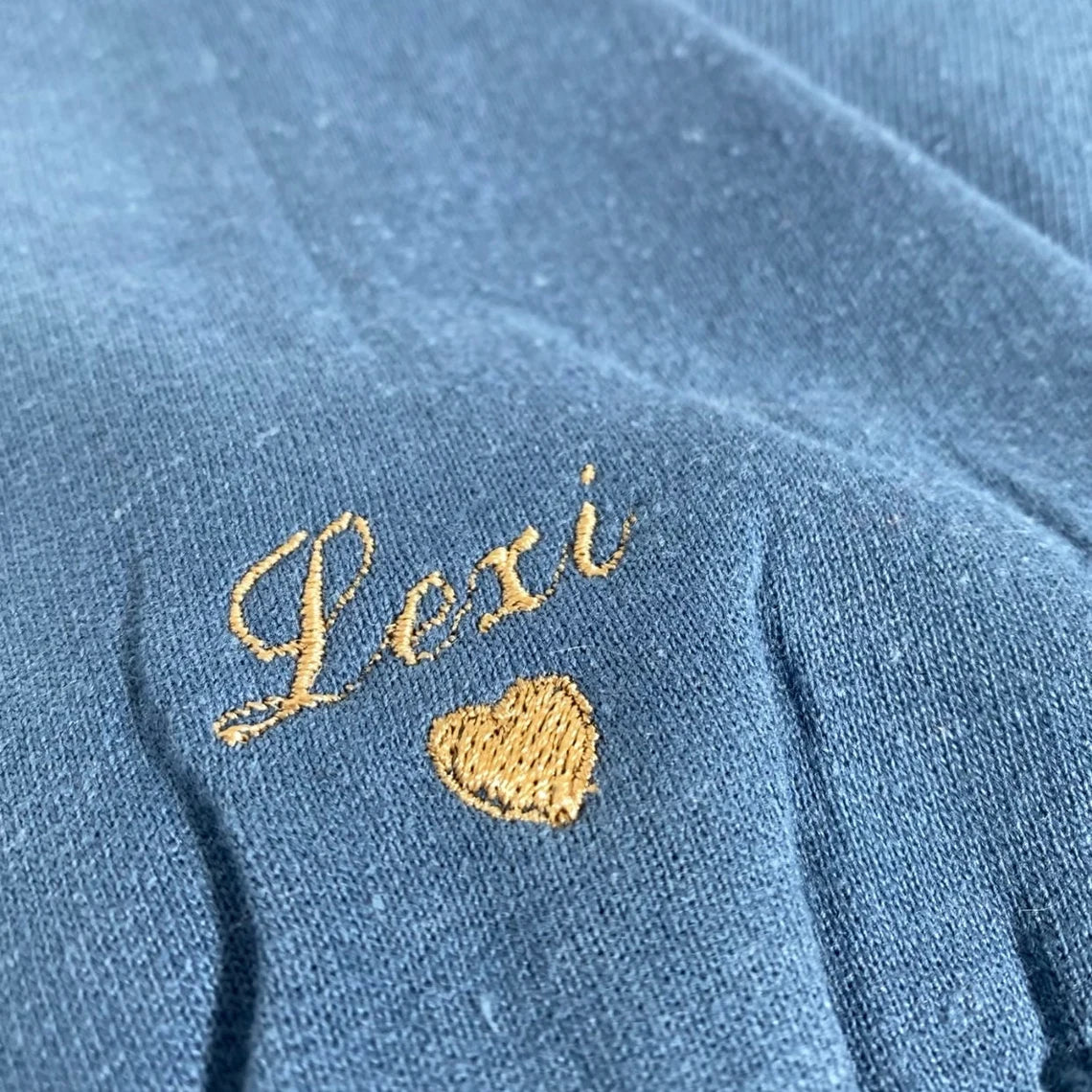 Dad Embroidered Sweatshirt, Heart On Sleeve, Daddy Est Year
