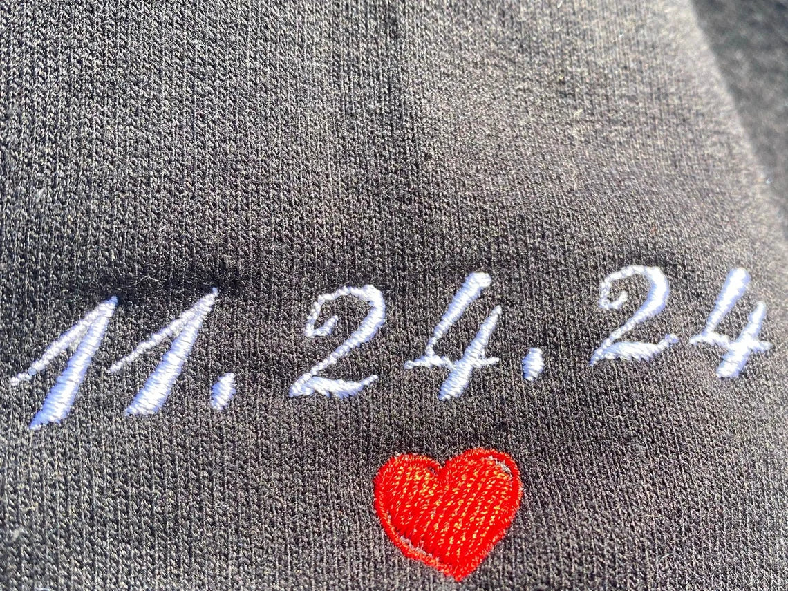 Wifey Hubby Bride Sweatshirt, Wedding Gift, Embroidered Crewneck, Custom, Engagement