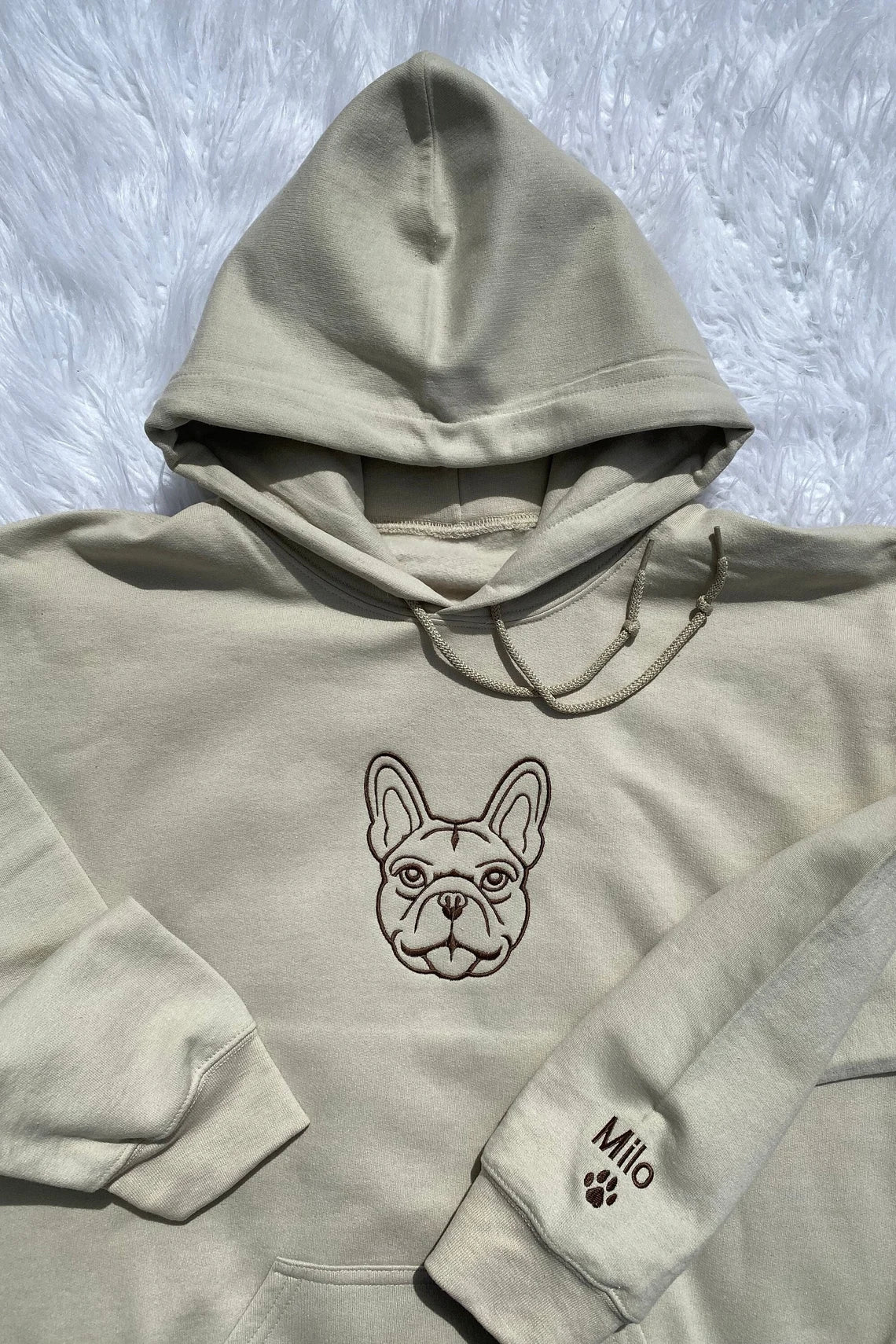 Custom Embroidered Dog Hoodie Sweatshirt, Personalized Pet Mom Sweater, Unisex Gifts for Dog Lovers