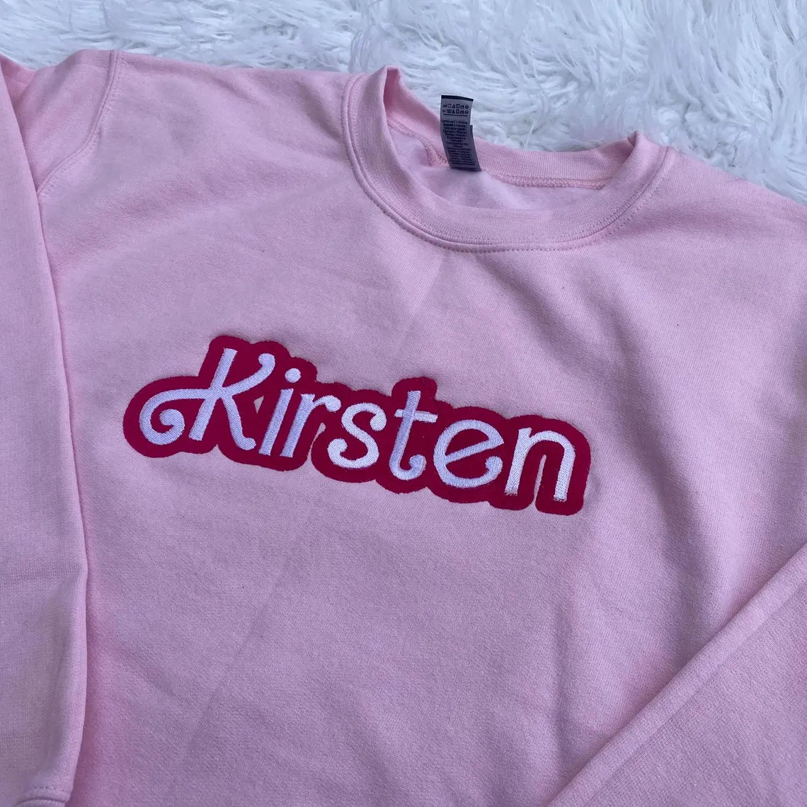 Custom Embroidered Doll Sweatshirt, Baby Girl Party Besties, Personalized Birthday, Gift, Grade Teacher, Family Mommy Pregnancy
