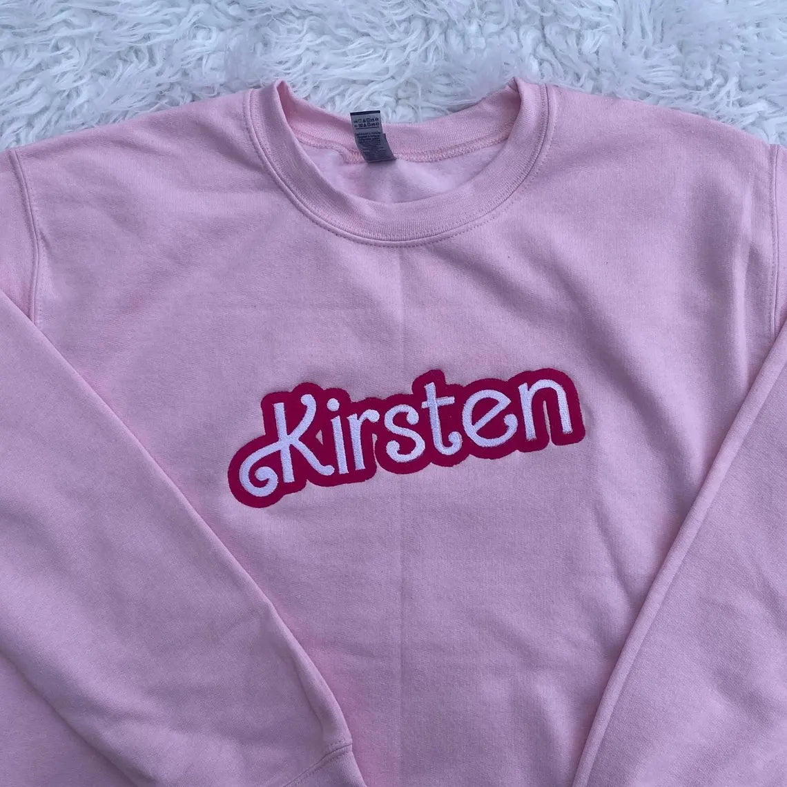 Custom Embroidered Doll Sweatshirt, Baby Girl Party Besties, Personalized Birthday, Gift, Grade Teacher, Family Mommy Pregnancy