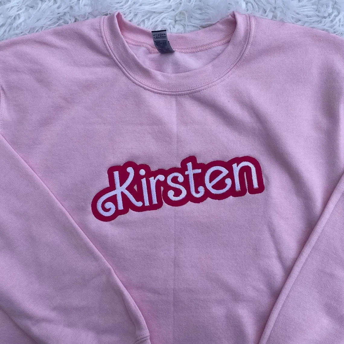 Custom Embroidered Doll Sweatshirt, Baby Girl Party Besties, Personalized Birthday, Gift, Grade Teacher, Family Mommy Pregnancy