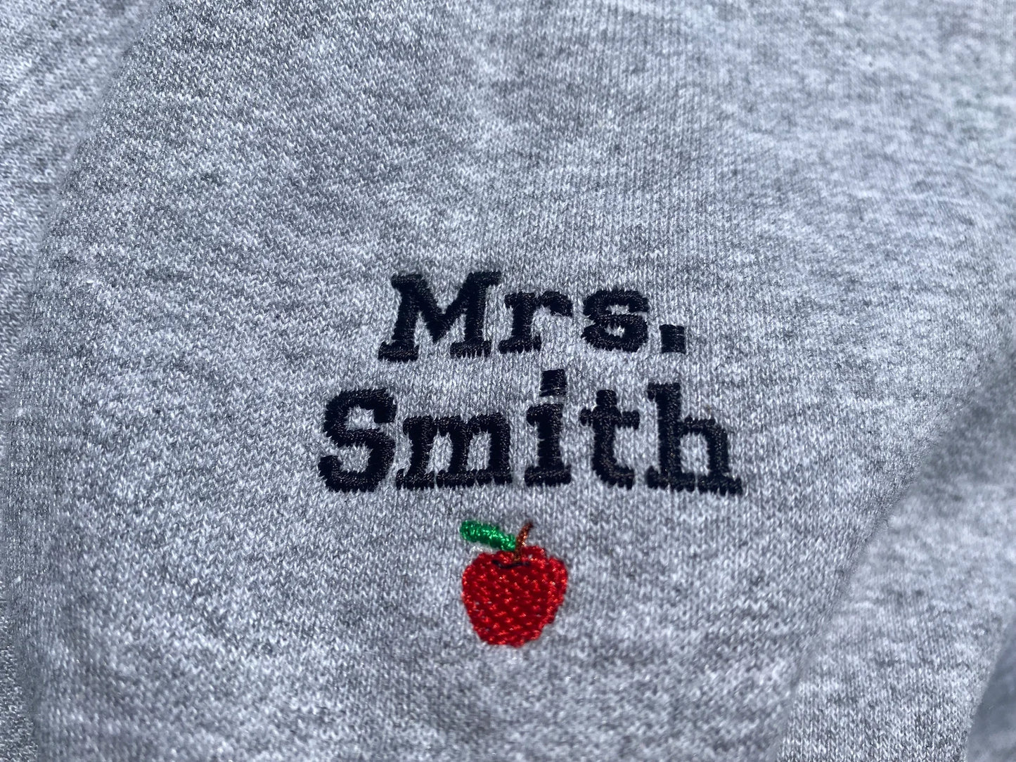 Teach Embroidered Sweatshirt, Embroidered Teacher Crewneck, Gift for Teacher