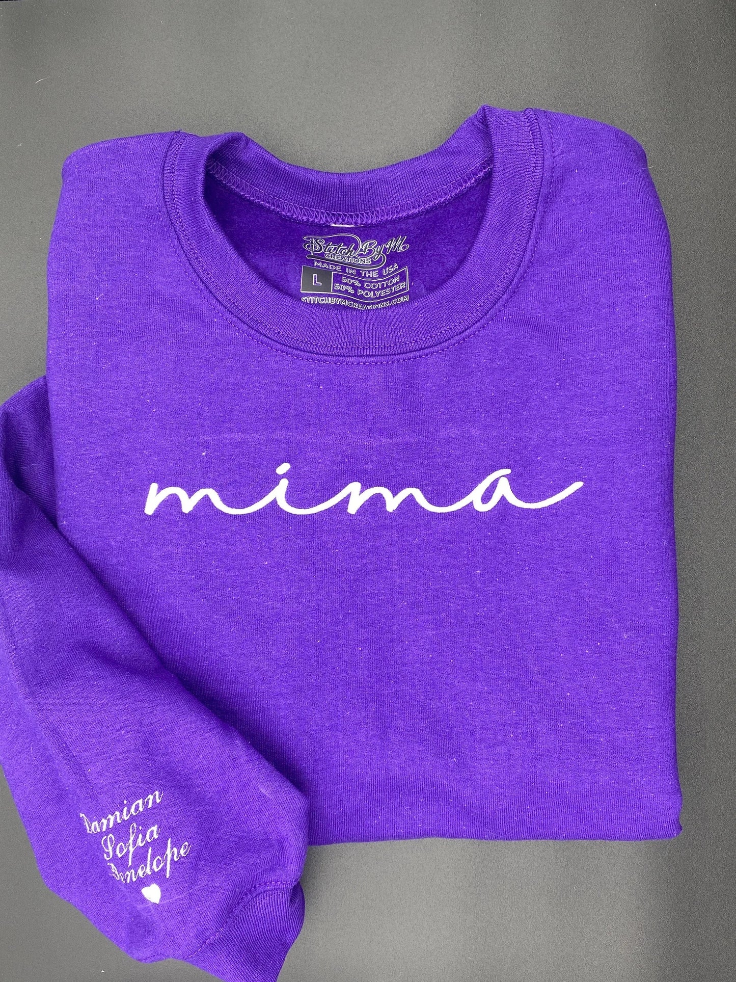 Mima Embroidered Sweatshirt, Mima Crewneck, Pregnancy Reveal Gift for New Mom