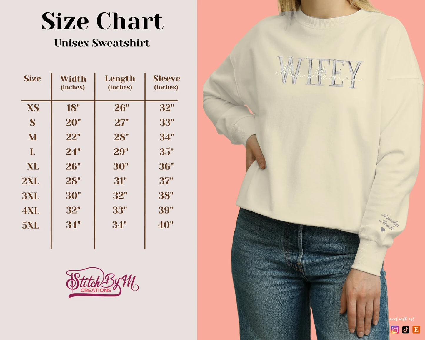 Embroidered Wifey Sweatshirt, Bride, Engagement Sweatshirt, Bridal Sweatshirt